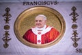 Mosaic that represents Pope Francis Royalty Free Stock Photo