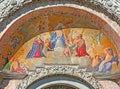 Mosaic of the Saint Mark Basilica in Venice in Italy Royalty Free Stock Photo