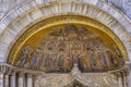 Mosaic from Saint Mark`s Basilica in Venice, Italy Royalty Free Stock Photo