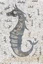 Mosaic seahorse Royalty Free Stock Photo