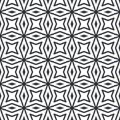 Mosaic seamless pattern. Black symmetrical Royalty Free Stock Photo