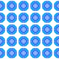 Mosaic seamless pattern. Blue classy boho chic