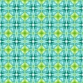 Mosaic seamless pattern. Green fancy