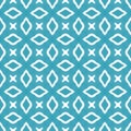 Mosaic seamless pattern. Turquoise symmetrical