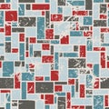 Mosaic seamless from rectangles - vector illustration Royalty Free Stock Photo