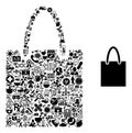 Mosaic Shopping Bag from Medic Symbols