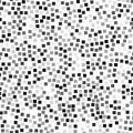 Mosaic of small gray squares in random order. Seamless vector pa