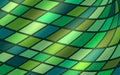 Mosaic stained glass green colored background Royalty Free Stock Photo