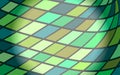 Mosaic stained glass green colored background Royalty Free Stock Photo