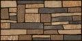 Mosaic stone blocks in wall background Royalty Free Stock Photo