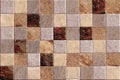 Mosaic stone blocks wall decor background texture Royalty Free Stock Photo