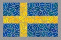 Coffee Sweden Flag - Mosaic with Coffee