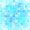 Mosaic Textures as Watercolor Abstraction Background, Blue Colors