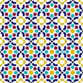 Mosaic tile arabic seamless pattern background Royalty Free Stock Photo