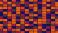 Vibrant Orange and Blue Mosaic Tile Pattern Background with Grunge Texture Royalty Free Stock Photo