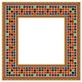 Mosaic tiled boarder Royalty Free Stock Photo