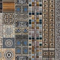 147 Mosaic Tiles: A classic and timeless background featuring mosaic tiles in muted and earthy tones that create a cozy and rust