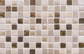 Mosaic tiles in the interior of the bathroom. Background of ceramic tiles mosaic Royalty Free Stock Photo