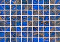 Mosaic tiles in the interior of the bathroom. Background of ceramic tiles mosaic Royalty Free Stock Photo