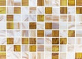 Mosaic tiles in the interior of the bathroom. Background of ceramic tiles mosaic Royalty Free Stock Photo