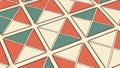 Mosaic Triangle Geometric Pattern in Warm Tones, vector design Generative AI Royalty Free Stock Photo