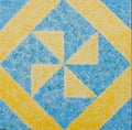 Barn Quilt `Mosaic Variation` close up Staples Community Center
