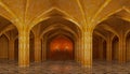 Mosaic Vault Arch Gallery 3D illustration 3D rendering