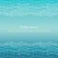 Mosaic wave vector blue gradient background Royalty Free Stock Photo