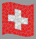 Coffee Waving Swiss Flag - Collage of Coffee