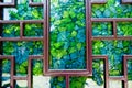 Mosaic of the window. Royalty Free Stock Photo