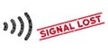 Wireless Mosaic and Distress Signal Lost Seal with Lines