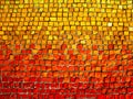 Mosaic yellow orange red gradient