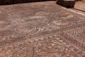 Mosaics at the ancient city of Volubilis in Morocco under the sunlight Royalty Free Stock Photo