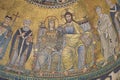 Mosaics in the apse of the Basilica of Santa Maria in Trastevere. Rome, Italy Royalty Free Stock Photo