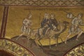 Mosaics showing story of ther flight to Egypt by the Holy Family