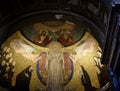 Mosaics in a small church, Santa Prassede, in Rome Italy Royalty Free Stock Photo