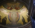 Mosaics in a small church, Santa Prassede, in Rome Italy Royalty Free Stock Photo