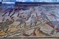 Mosaics at Villa Romana del Casale (Roman Villa) in Piazza Armerina Sicily Italy Royalty Free Stock Photo