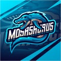 Mosasaurus esport mascot logo design