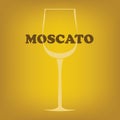 Moscato poster Royalty Free Stock Photo