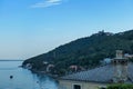 Moscenicka Draga - A panoramic view of the shore along Moscenicka Draga, Croatia Royalty Free Stock Photo