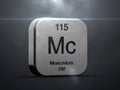 Moscovium element from the periodic table