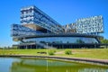 Modern building of the Skolkovo Business School Royalty Free Stock Photo