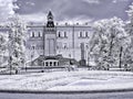 Moscow. Alexander Garden. Infrared photo