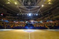 Empty modern basketball court in Megasport