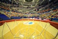 Inside basketball ring in Megasport stadium,