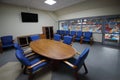 Referee meeting room in Megasport stadium,