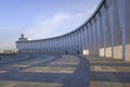 Central museum of the Great Patriotic War in Poklonnaya Gora with no people. Sunny spring view.