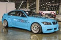 MOSCOW - AUG 2016: BMW E90 presented at MIAS Moscow International Automobile Salon on August 20, 2016 in Moscow, Russia Royalty Free Stock Photo