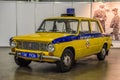 MOSCOW - AUG 2016: LADA VAZ 2101 militia police GAI presented at MIAS Moscow International Automobile Salon on August 20, 2016 in